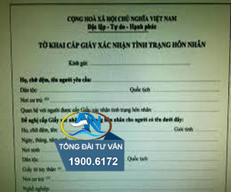Cấp giấy xác nhận tình trạng hôn nhân