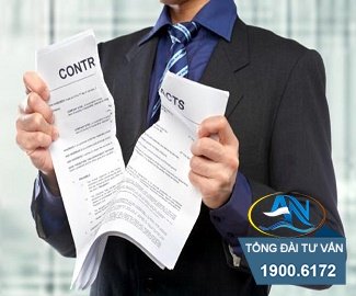 trả quyết định chấm dứt hợp đồng