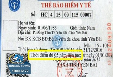 Không bị mất 5 năm liên tục