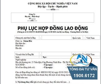 Thay đổi nội dung của hợp đồng