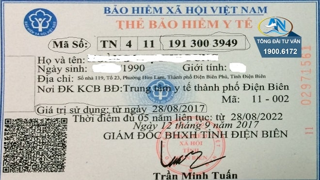 Cấp và thu hồi thẻ BHYT của người hưởng TCTN